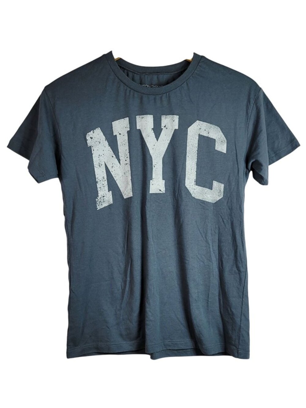 Grayson Threads Women NYC Graphic T Shirt Gray Small Short Sleeve Crew Neck